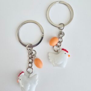 Kippen sleutelhanger