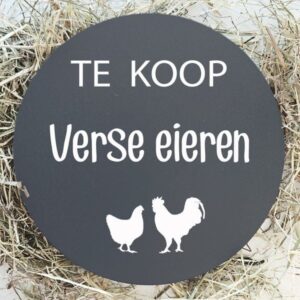 Verse eieren bord