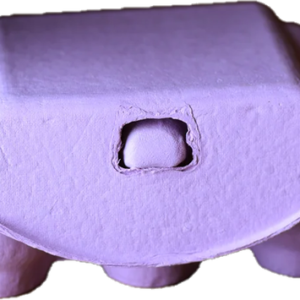 Lila eierdozen voor 6 eitjes