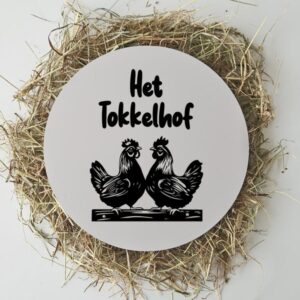 Het tokkelhof kippenhok bord