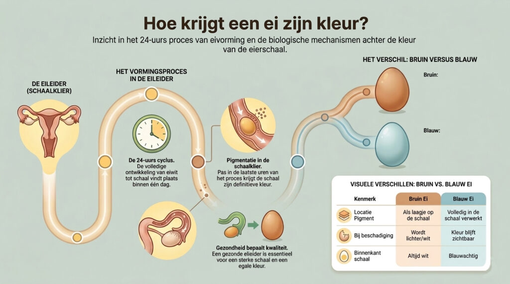 Hoe krijgt een ei zijn kleur kleurleggers easteregg